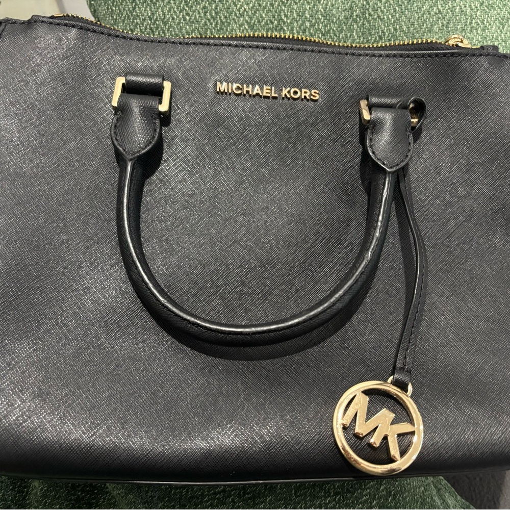 Michael Kors Black with Gold Hardware